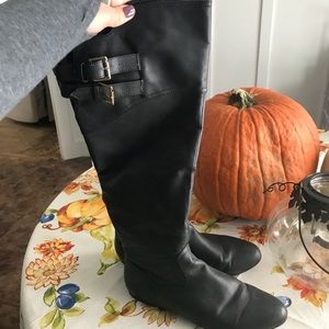 Knee high riding boots